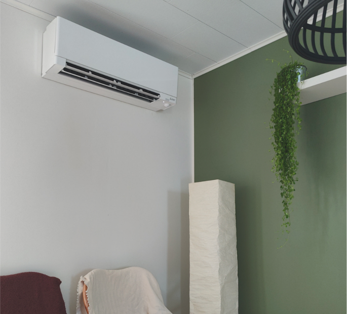 Mitsubishi Electric RW Hyper Heating ilmalämpöpumppu asennettuna